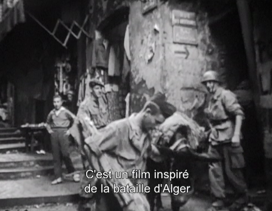 Affiche de film La bataille d'Alger : Affiche de film algérien - France